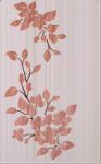 Декор Кензо светло-терракотовый Цветы 40х25 см