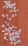 Декор Кензо темно-терракотовый Цветы 40х25 см