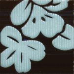 Вставка "Цветы" на темном / коричневый Кензо Нефрит Керамика 48х48 см
