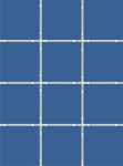 Плитка Конфетти синий (полотно из 12 част. 9,9x9,9) 30x40 см
