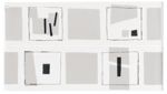 бордюр Steuler Kendo* "Геометрические фигуры" (сет 2шт) белый с серо-черным рисунком 25х7 см
