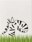 Декор Steuler LOUIS & ELLA «Зебра в траве» Черно-белый/зеленый 25х33см