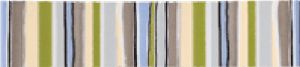 бордюр Steuler Stripes & More, голубой/оливковый 25х5,5 см