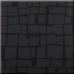 плитка настенная Steuler Hundertwasser черный с блоками 25х25 см