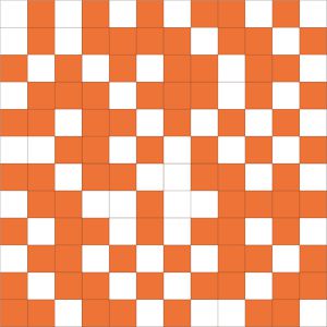 Мозаика Shine Mosaico White-Orange Размер: 30 × 30 см