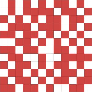 Мозаика Shine Mosaico White-Red Размер: 30 × 30 см