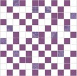 Мозаика ORGANZA Mosaico Contin. (к растяжке) Diamante-Blanco-Lila 30 × 30 см