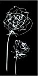 Декор Decor Roses Negro 30x60