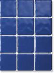 Плитка Бриз синий (полотно из 12 частей 9,9x9,9) 30x40 см