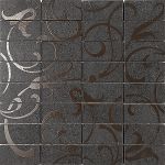 Декор мозаичный Фьорд черный 30x30 см