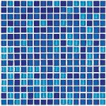 CRYSTAL A мозаика NO2 Azzurro  1,1*1,1 30x30 см