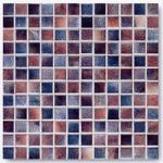 Мозаика напольная 2,4x2,4см на сетке Jasba M2-Secura цвет сине-зеленый 31,6x31,6 см