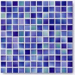 Мозаика напольная 2,4x2,4см на сетке Jasba M2-Secura цвет сине-голубой 31,6x31,6 см