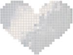 Мозаика Cuore bianco mosaico 40x53,5 см