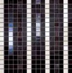Мозаика Degrade bianco nero mosaico s/3 30,5x91,5 см