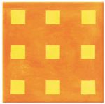 декор Steuler Living Colors "Девять квадратов", оранжеый/желтый 15x15 см