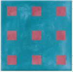 декор Steuler Living Colors "Девять квадратов", голубой/пурпурный 15x15 см