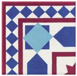 Декор-уголок Steuler Living Colors "Марокко", синий/белый 15x15 см