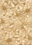 Вставка Flores krem gold, 25x35 см