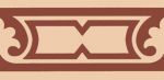Бордюр Ливерпуль коричневый 20,1x9,4 см