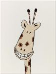 Цветной декор Louis & Ella "голова веселого жирафа" 25х33 см