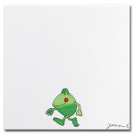 Декор Janosch "Walking Frog" white 25x25 см