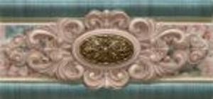 Бордюр Cifre Ceramica Lumine Cenefa Roseton Aquamarine 12x25 см