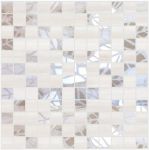 Керамическая мозаика Mosaico Hojas Taupe-Acuarela Crema 30 x 30 см