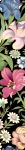 Бордюр BLANCOS FLOWERS  Listello  Negro 10х60 см