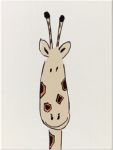 Декор Steuler LOUIS & ELLA «Голова жирафа» белый/бежевый 25х33см