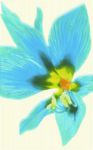 Декор Concert Blue inserto drukowane kwiat 25x40 см