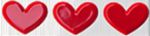 Бордюр Pop Up Heart Red Listello 6x25 см