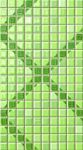 Декор Pop Up Squares Green Inserto 25x45 см