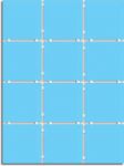 Плитка Суши голубой (полотно из 12 част. 9,9x9,9) 30x40 см