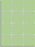 Плитка Суши зеленый (полотно из 12 част. 9,9x9,9) 30x40 см